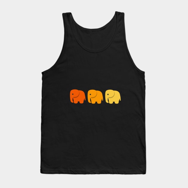 Orange Yellow Shirt Elephant Shirt Cute Shirt Funny Shirt Animal Shirt Nature Shirt Africa Shirt Inspirational Shirt Sarcastic Shirt Pet Lover Shirt Birthday Gift Tank Top by EpsilonEridani